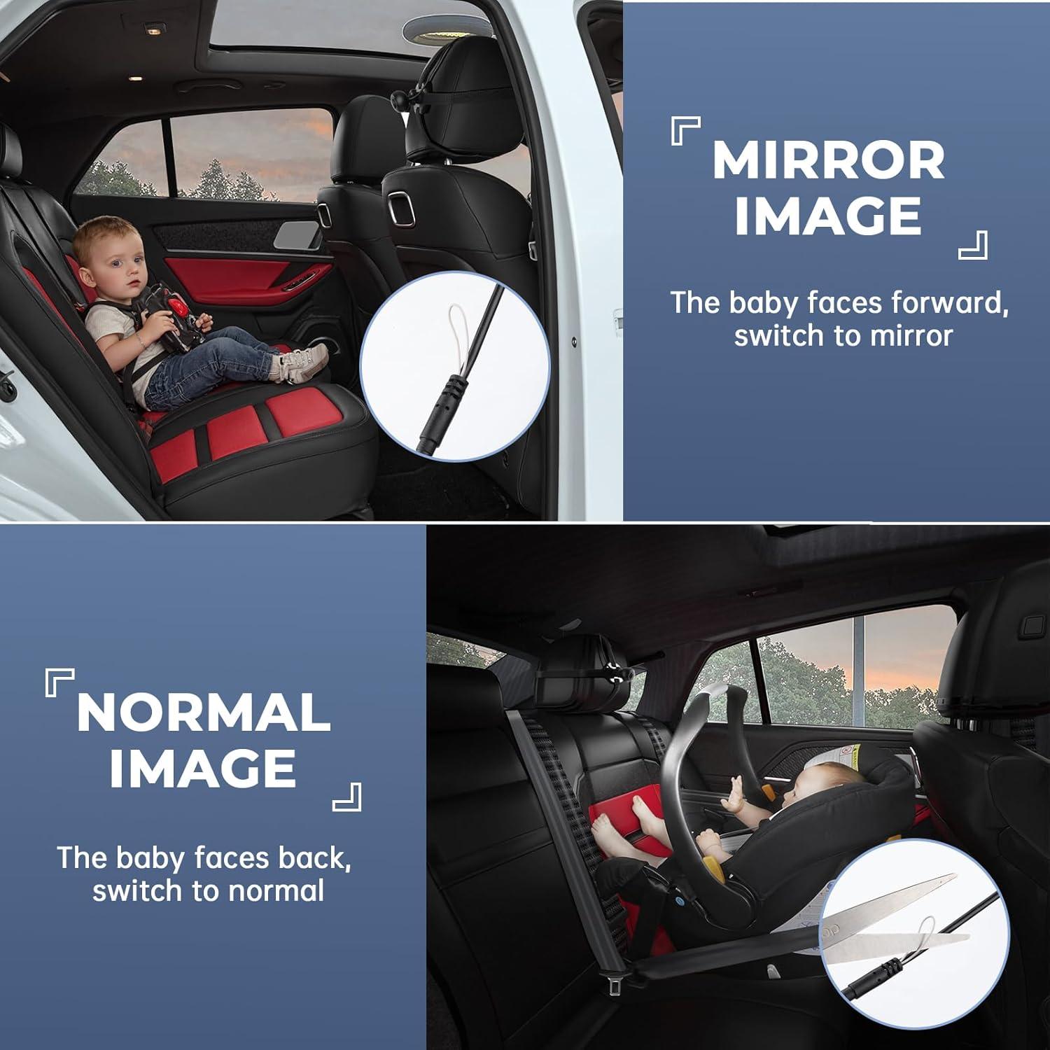 Espejo de Coche para Bebés ACAUTO F-CPAMZ01607 HD 4.3"