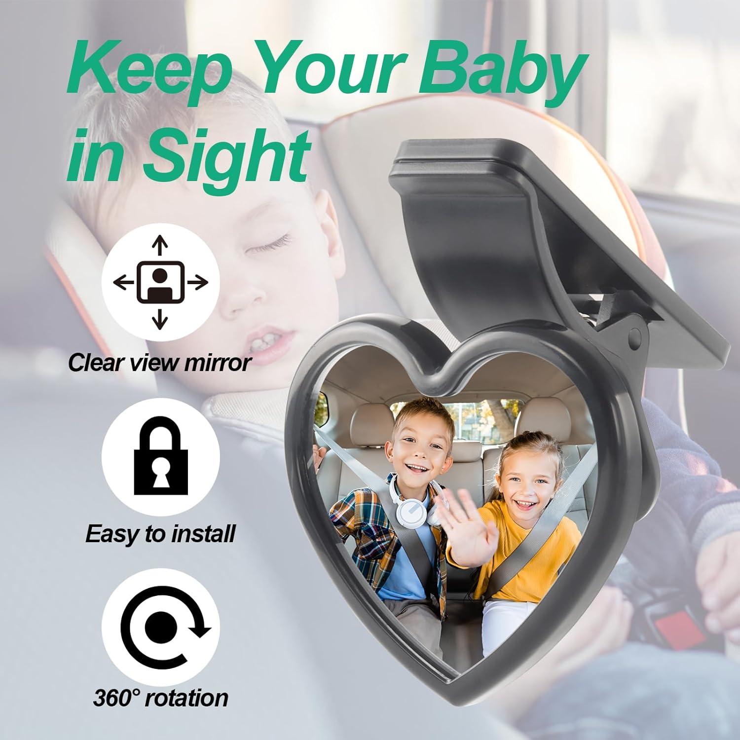 Espejo Convexo para Bebés LoyaGour LBM Ajustable 360°