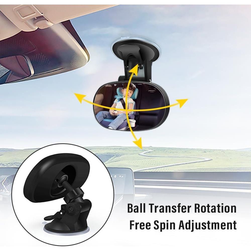 Espejo Convexo para Bebé Salior con Ventosa Ajustable 360°