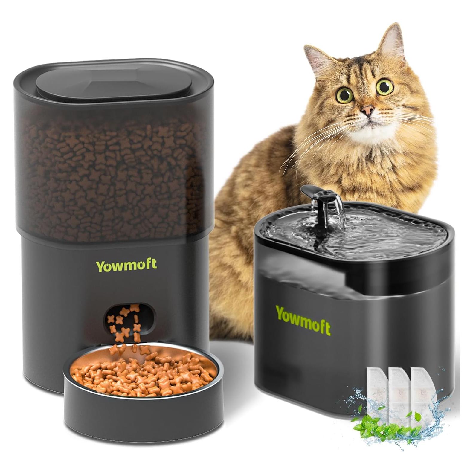 Dispensador Automático de Comida y Agua Yowmoft 3L