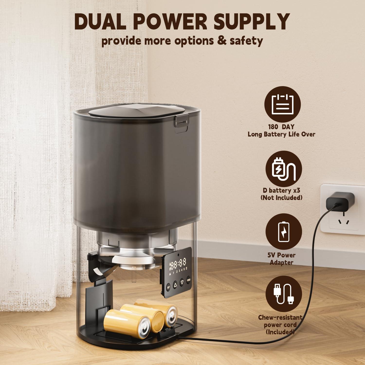 Dispensador Automático de Comida y Agua Yowmoft 3L