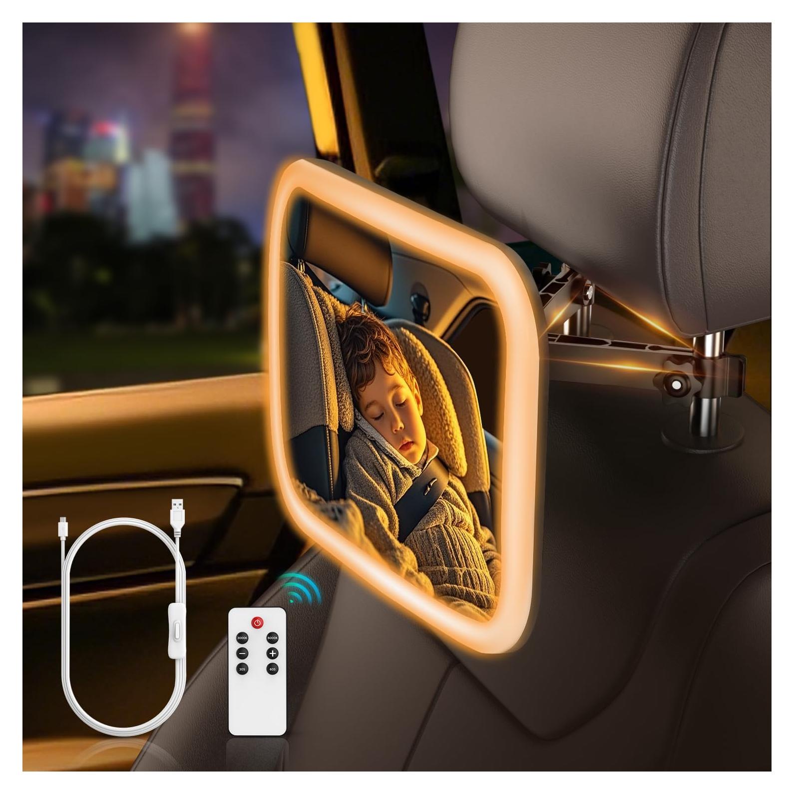 Espejo para Bebé MoKo con Luz y Control Remoto 360°