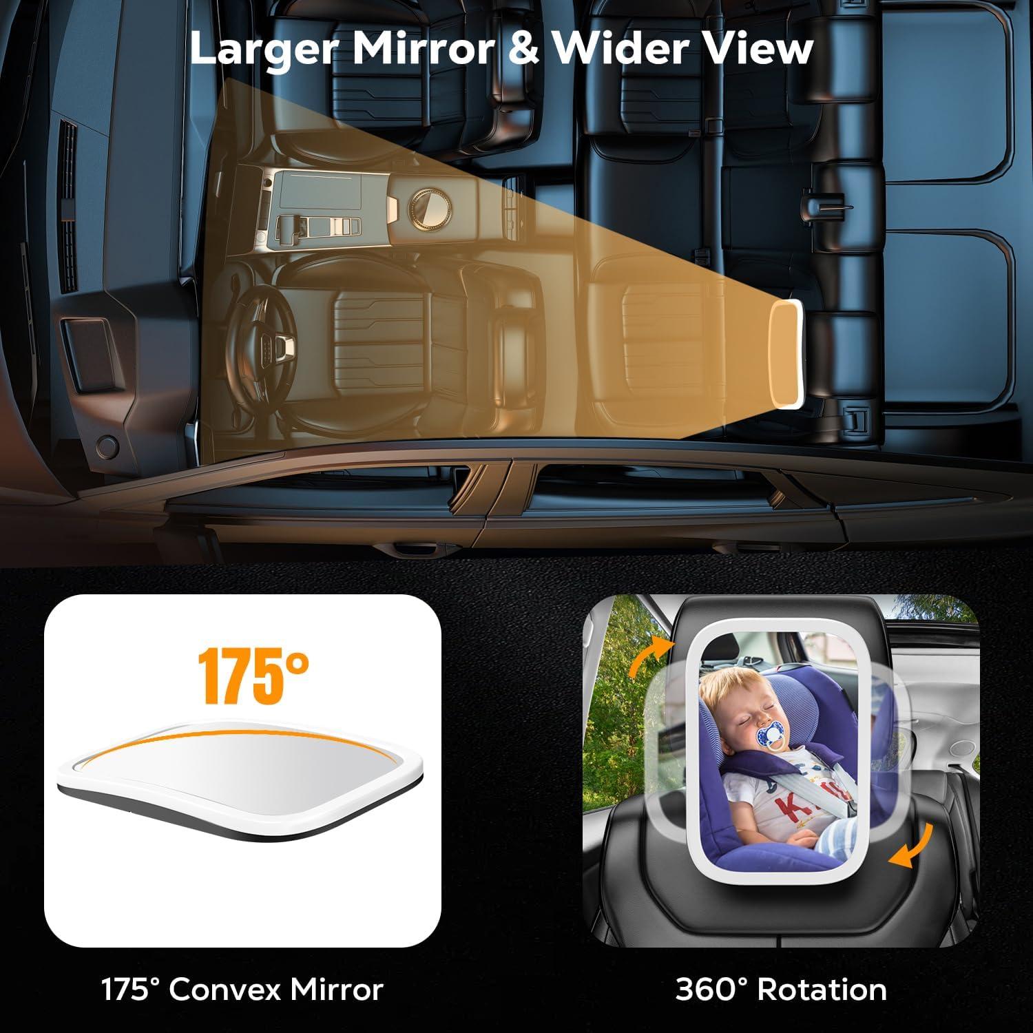 Espejo para Bebé MoKo con Luz y Control Remoto 360°