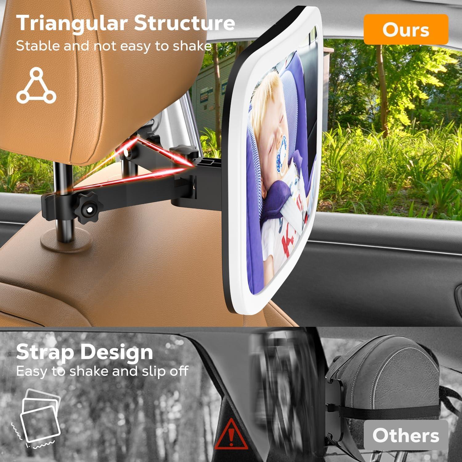 Espejo para Bebé MoKo con Luz y Control Remoto 360°