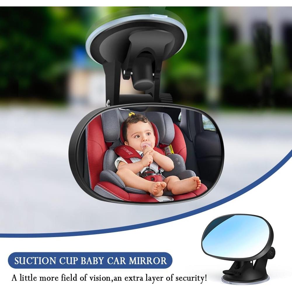 Espejo Retrovisor para Bebé Stacool 360° Gran Angular Negro