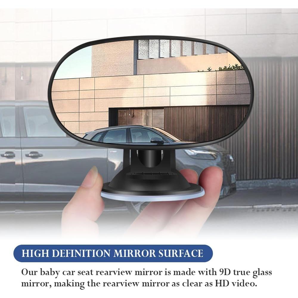 Espejo Retrovisor para Bebé Stacool 360° Gran Angular Negro