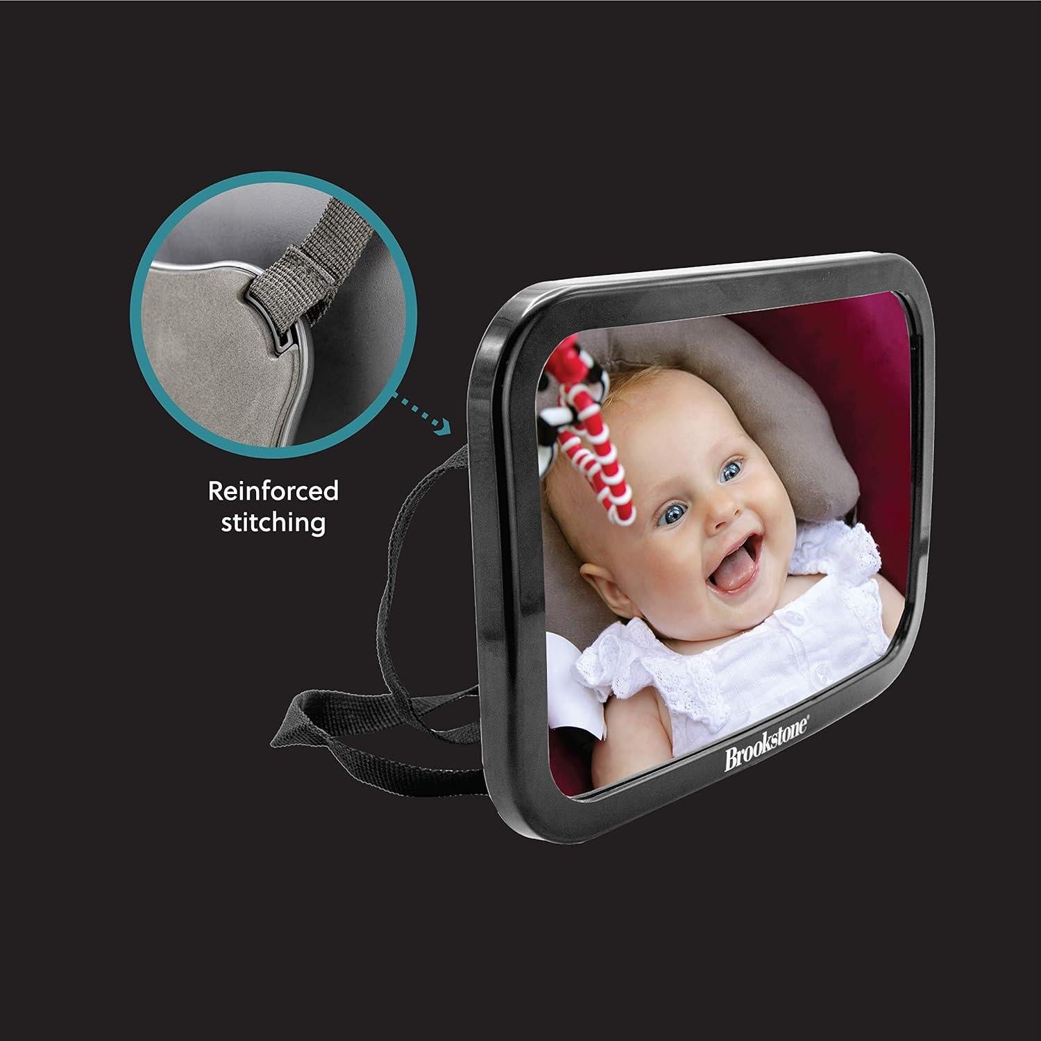 Espejo para Bebés Brookstone BK1428 - Vista Amplia, Negro