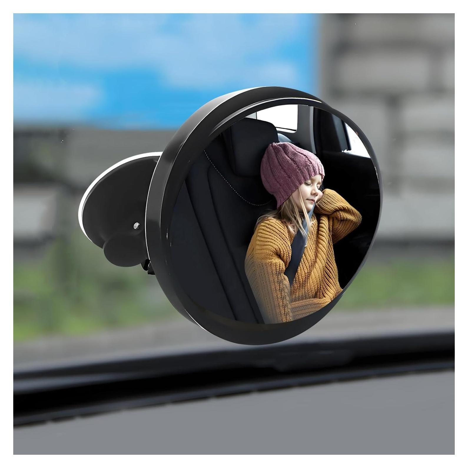 Espejo de Coche para Bebés Ongfuwu Ajustable 360° Negro