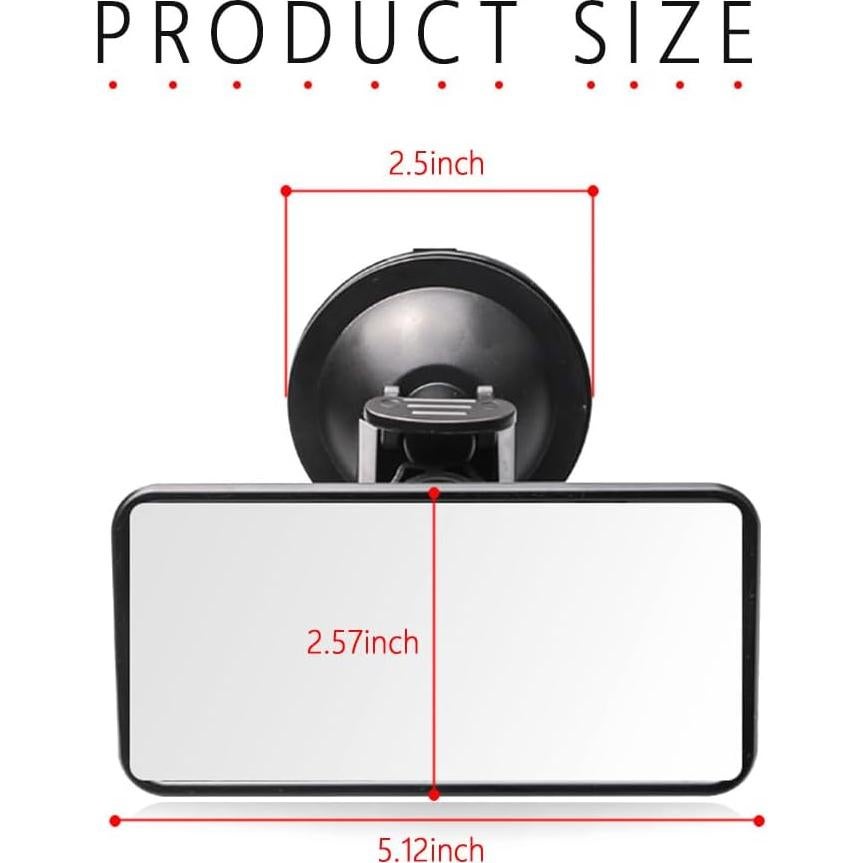 Espejo para Bebé en Coche Salior HD 13x6.5cm Rotatable