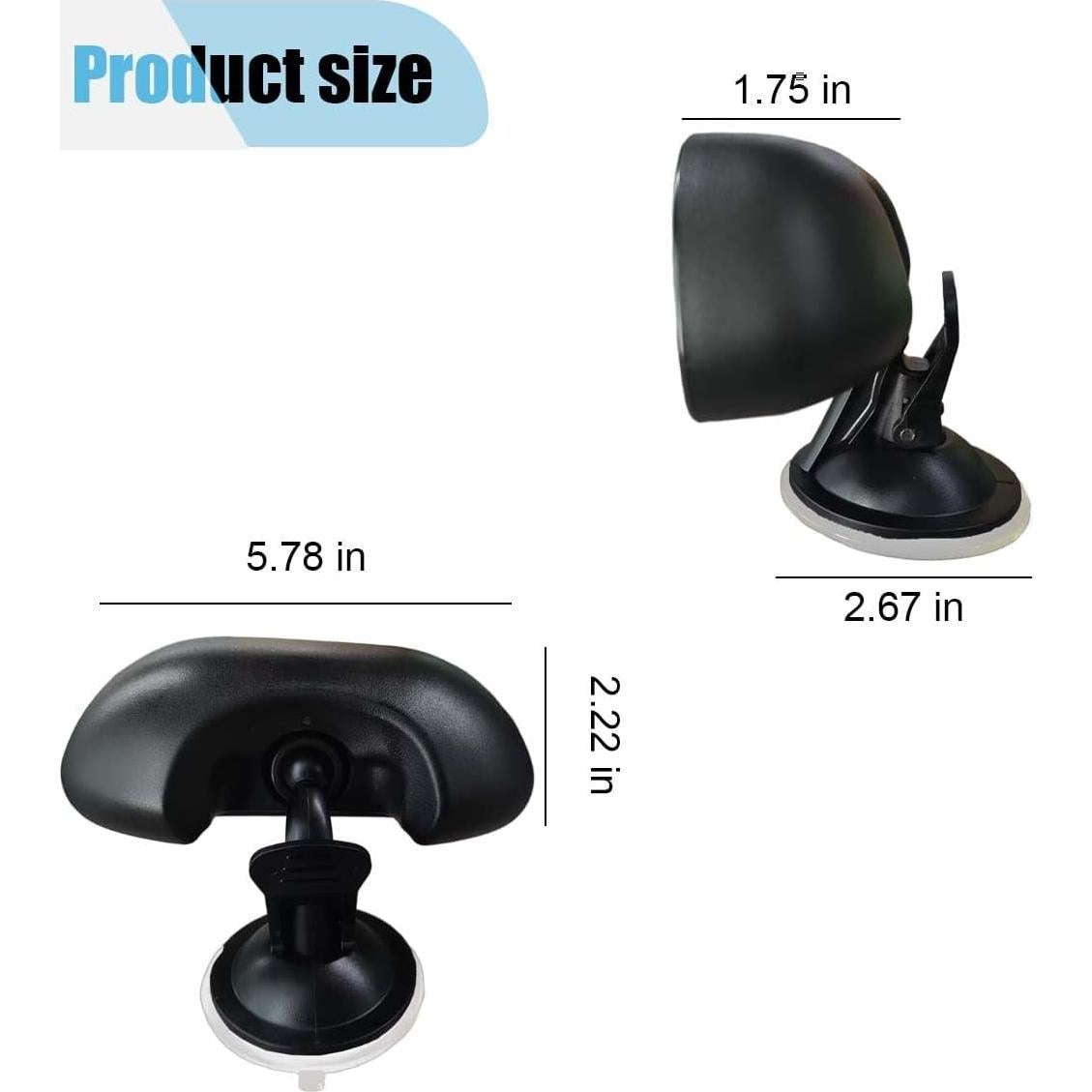 Espejo Retrovisor para Bebé LHDOS Ajustable 360° Negro