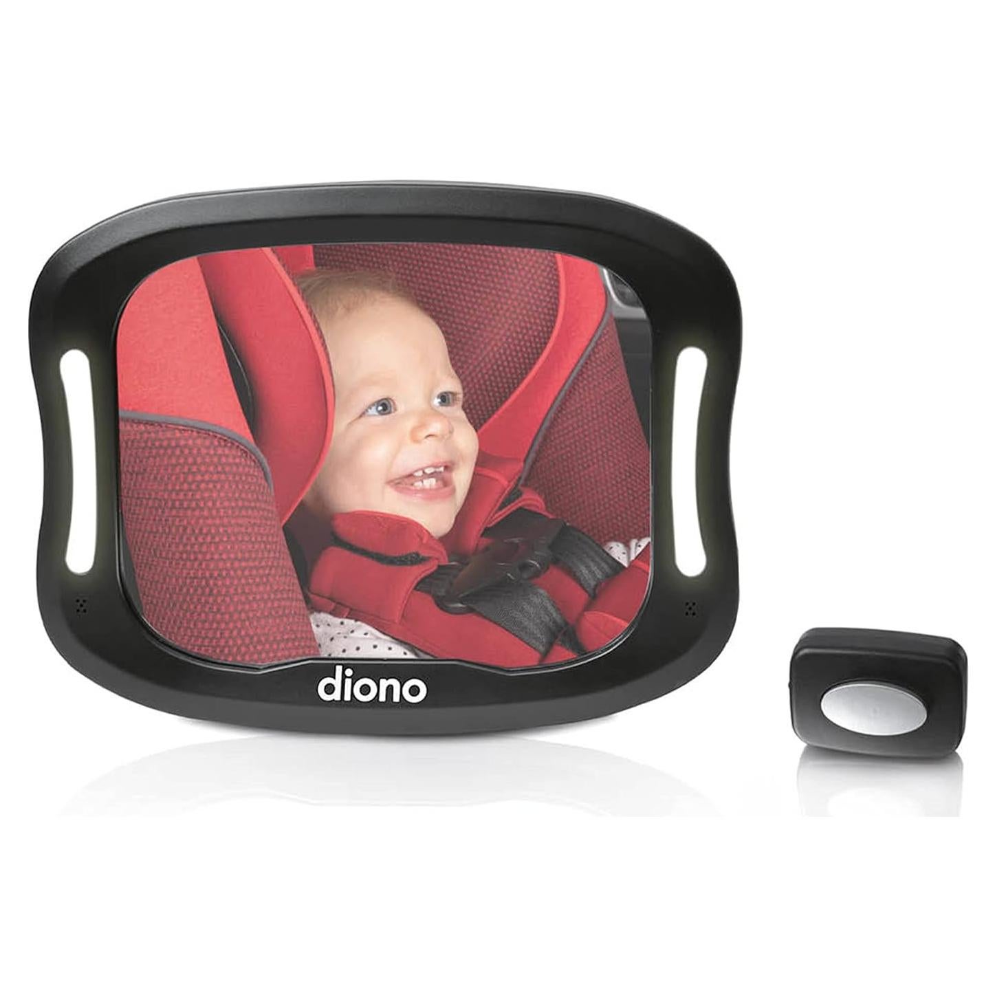 Espejo para Bebé Diono Easy View XXL con Luz LED y Seguridad