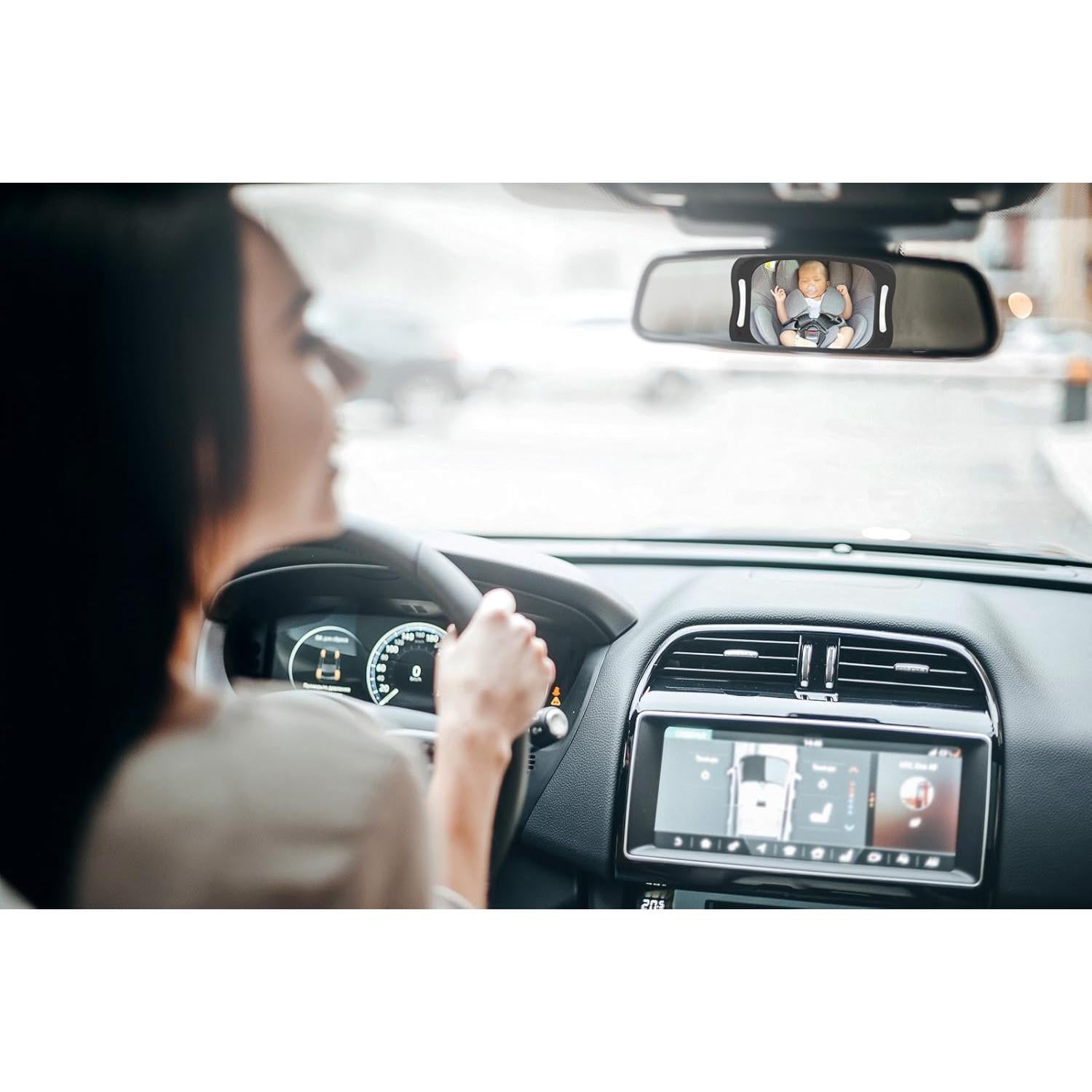 Espejo Retrovisor para Bebés Yogo Baby con Luz LED y Control Remoto