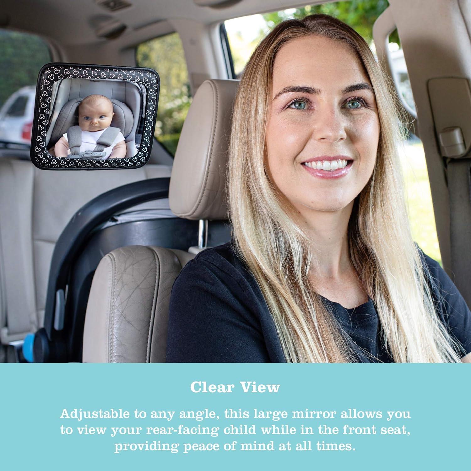 Espejo de Auto Ajustable J.L. Childress Mickey Mouse 28x24 cm