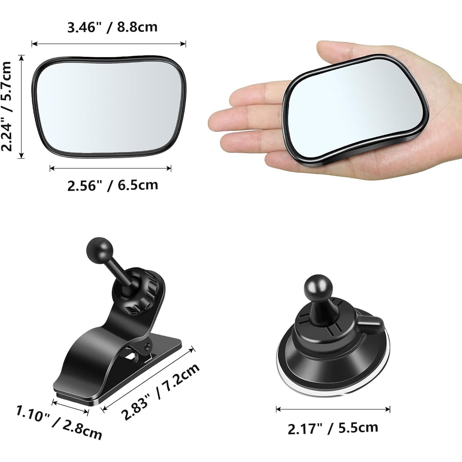 Espejo Retrovisor Ajustable 360° Range Tour Mini para Bebés