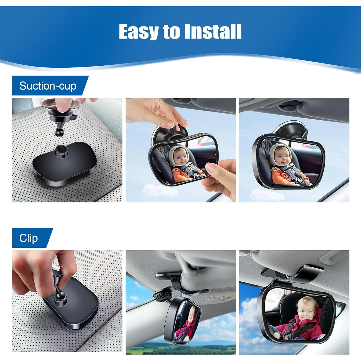 Espejo Retrovisor Ajustable 360° Range Tour Mini para Bebés