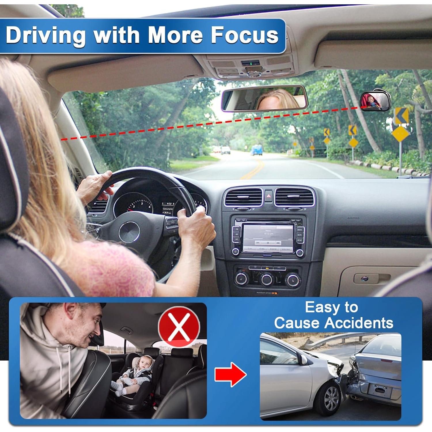 Espejo Retrovisor Ajustable 360° Range Tour Mini para Bebés