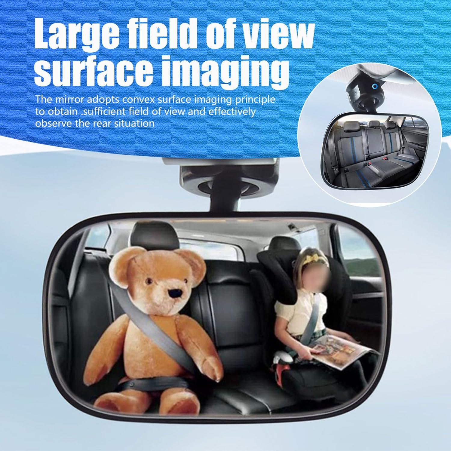 Espejo de Visualización para Bebés Yumfugu Ajustable Negro