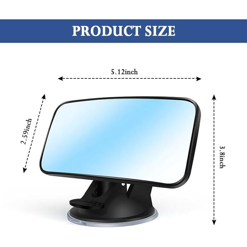 Espejo de Coche para Bebé Salior con Ventosa y HD 13x6.5cm