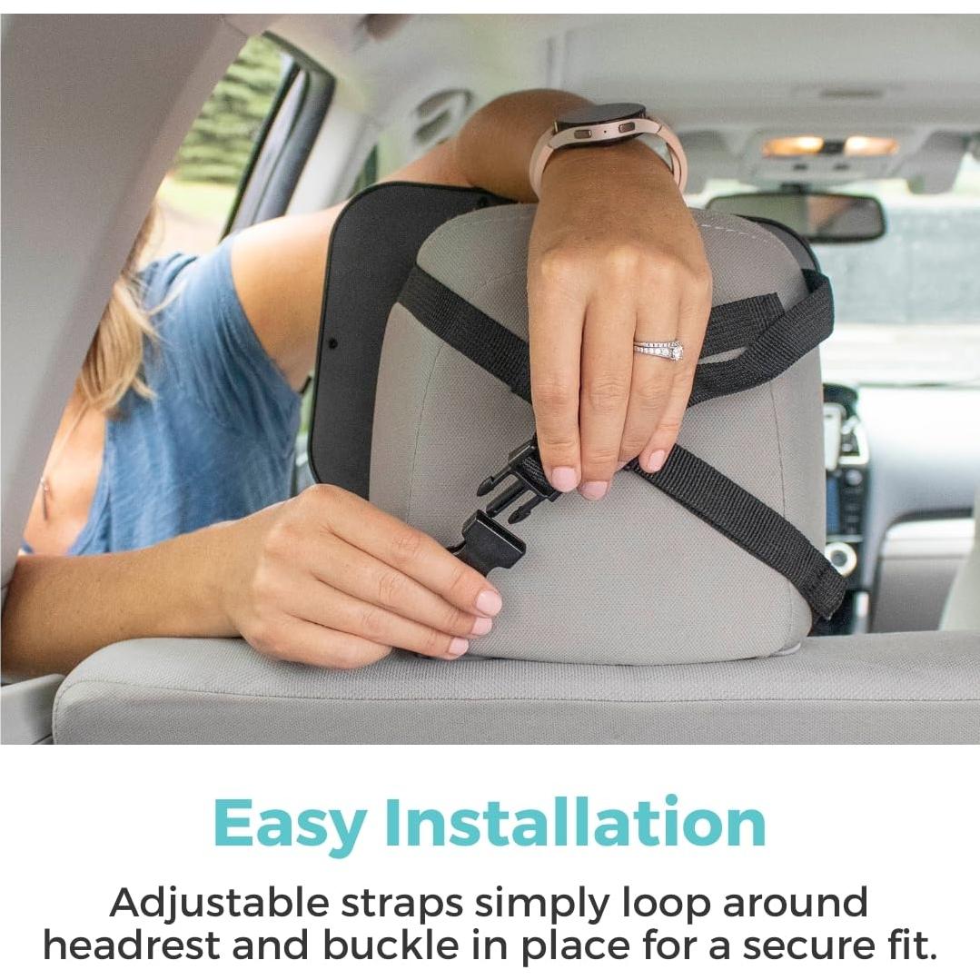 Espejo para Auto de Bebé Toddleroo - Convexo 360° Negro