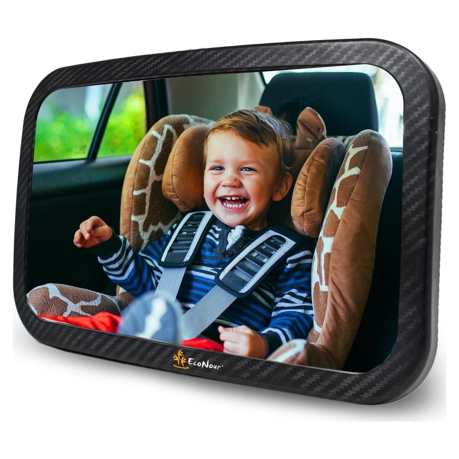 Espejo de Auto EcoNour para Bebés 29.21 x 19.05 cm Irrompible