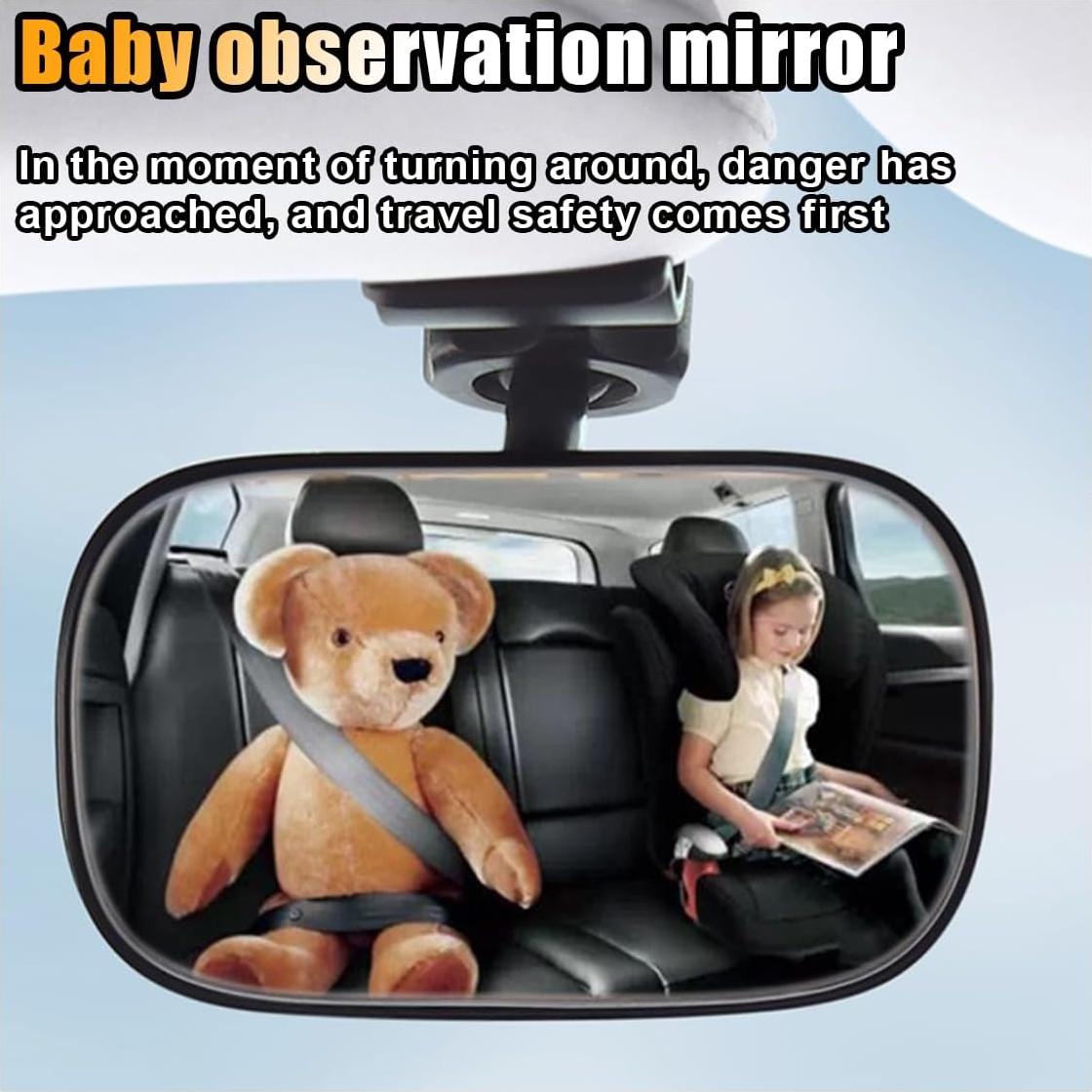 Espejo Retrovisor Interior para Bebés GLSOWEE Ajustable 9x5.66cm