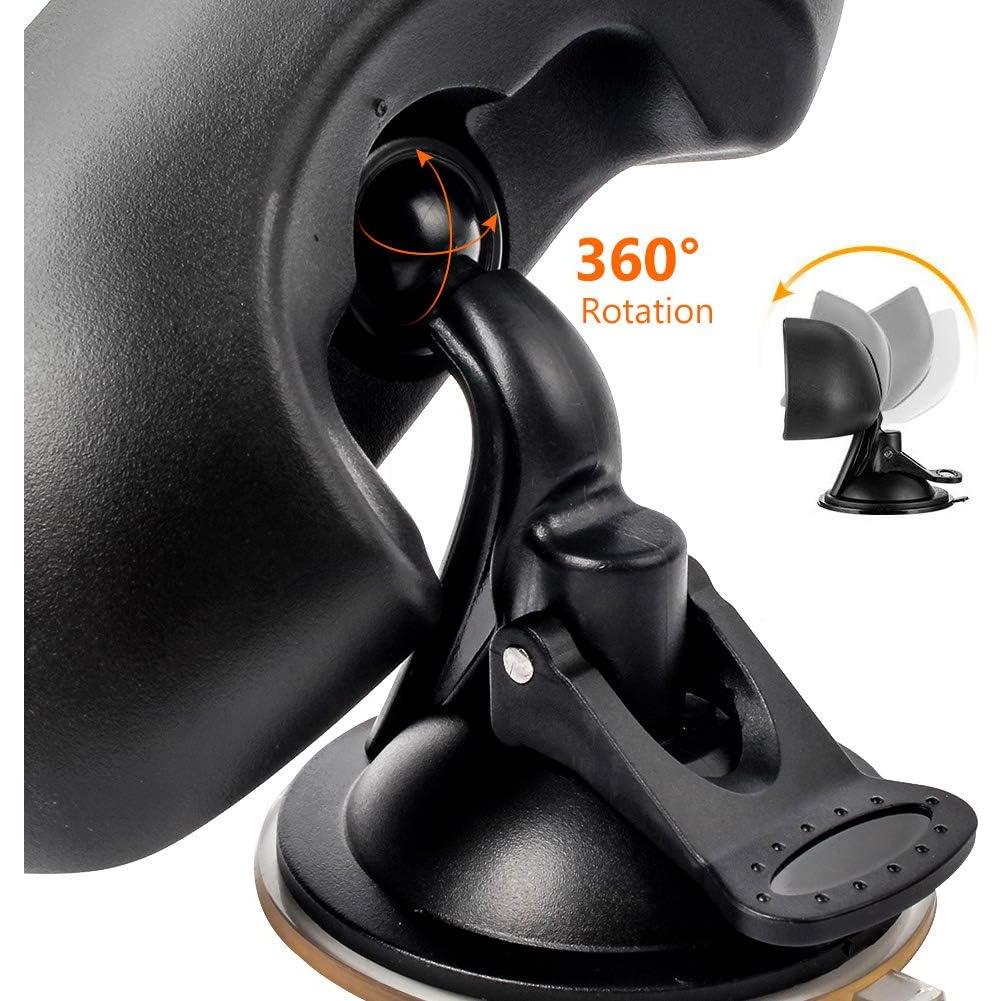 Espejo Retrovisor GES Ajustable 360° con Ventosa para Auto 15x5.6cm