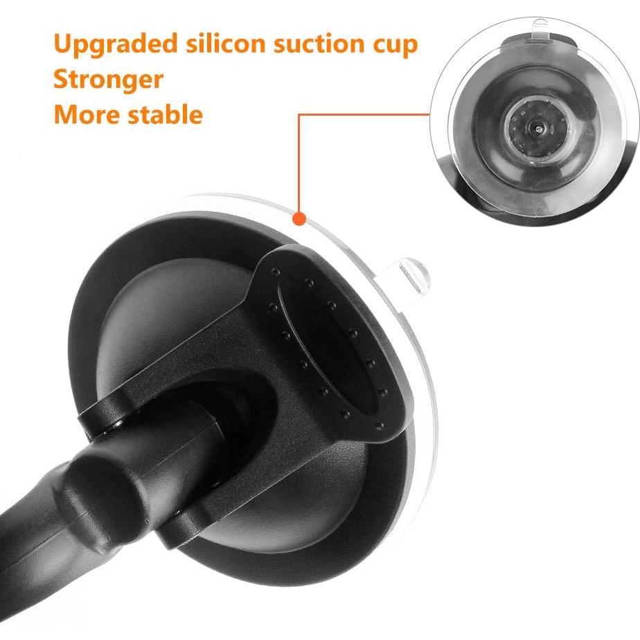 Espejo Retrovisor GES Ajustable 360° con Ventosa para Auto 15x5.6cm