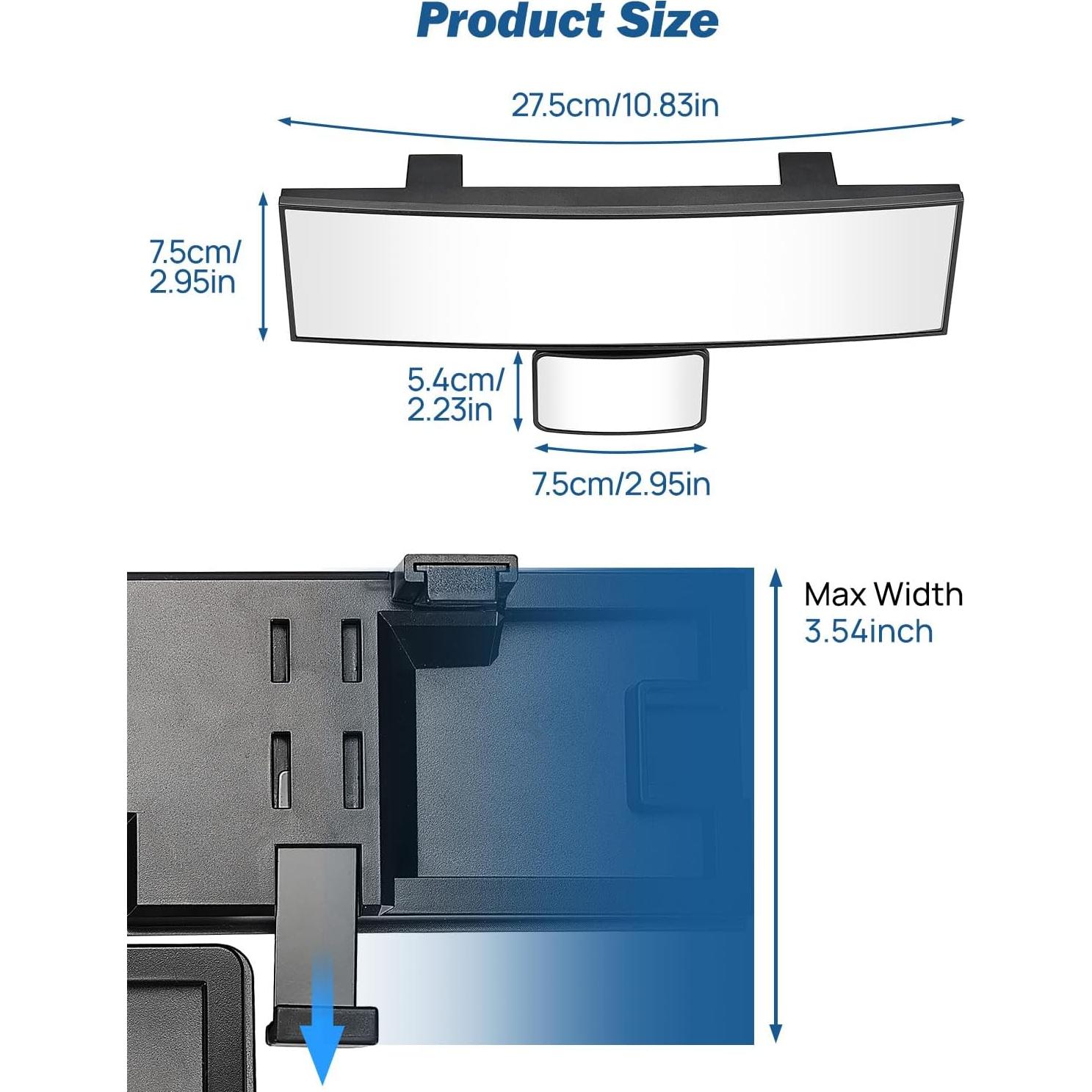 Espejo Retrovisor JOYTUTUS Convexo 27.94 cm para Bebés