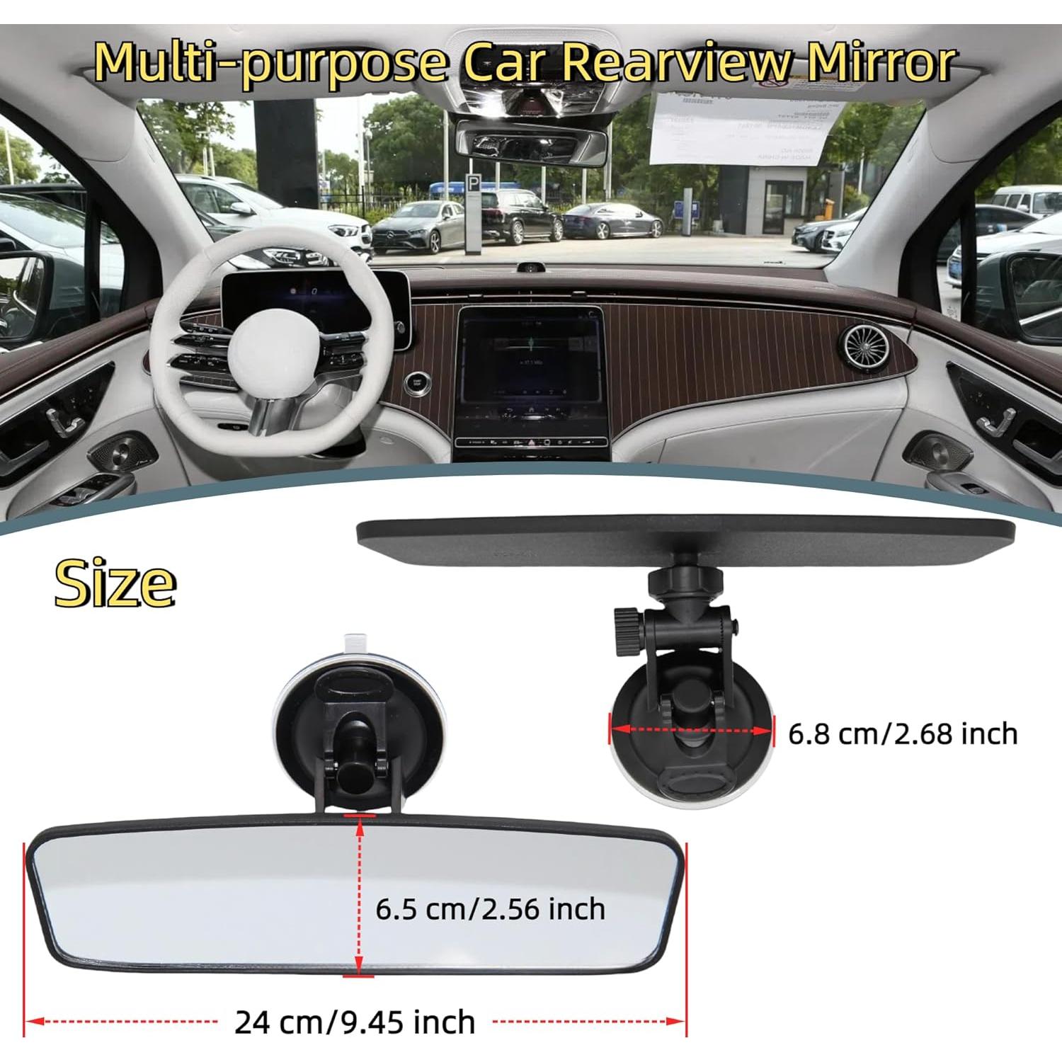 Espejo Retrovisor Viclaakesi HD Universal 240x65mm Antideslumbrante