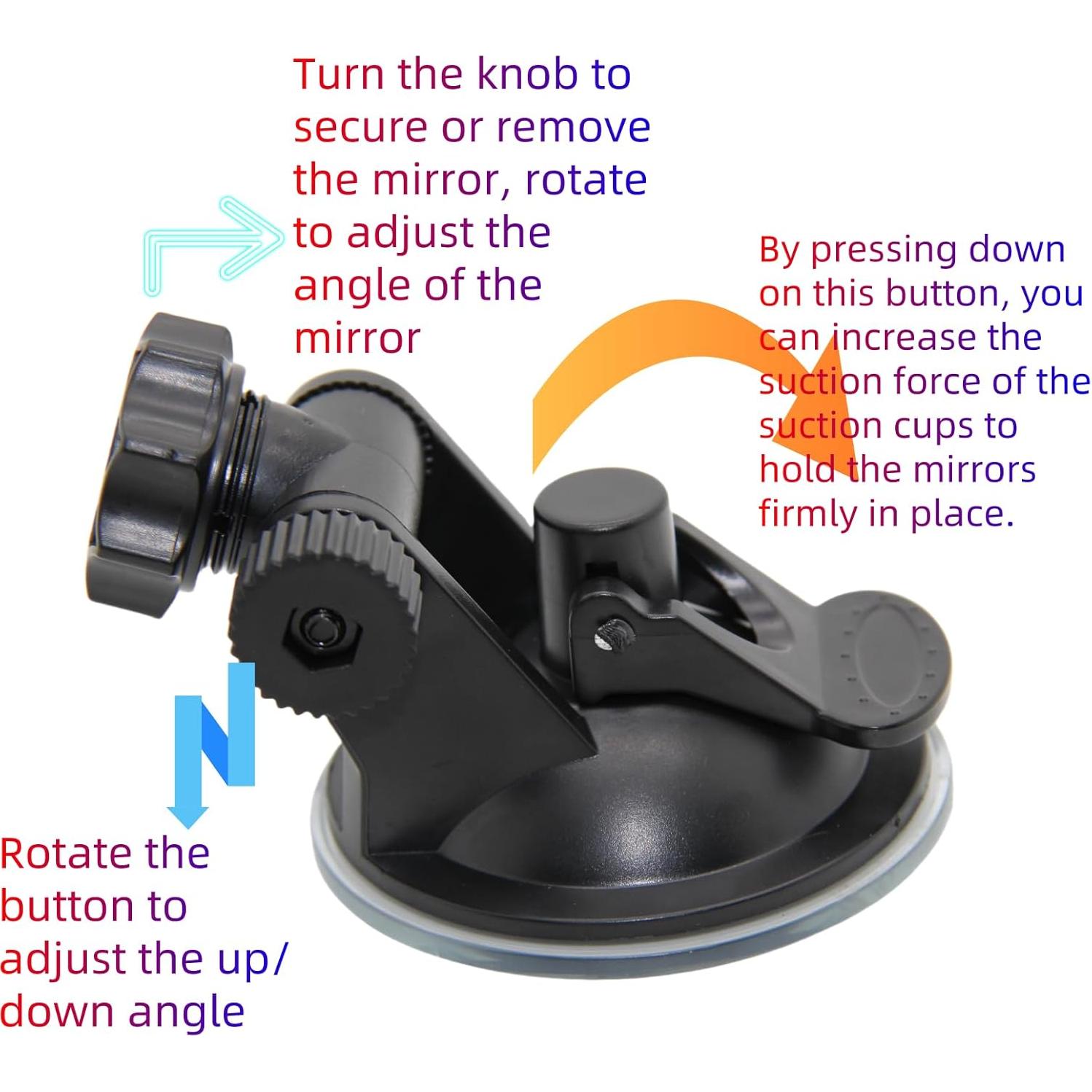 Espejo Retrovisor Viclaakesi HD Universal 240x65mm Antideslumbrante