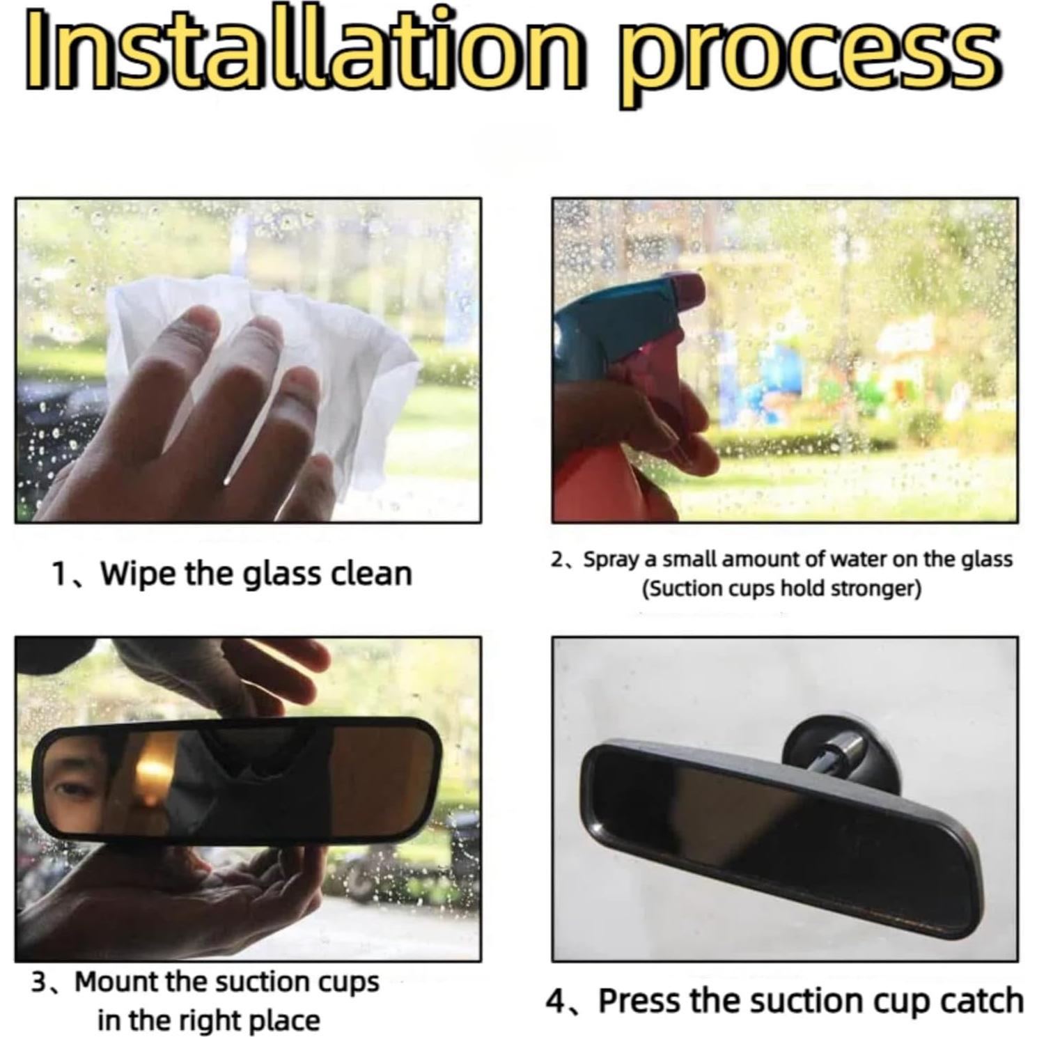 Espejo Retrovisor Viclaakesi HD Universal 240x65mm Antideslumbrante