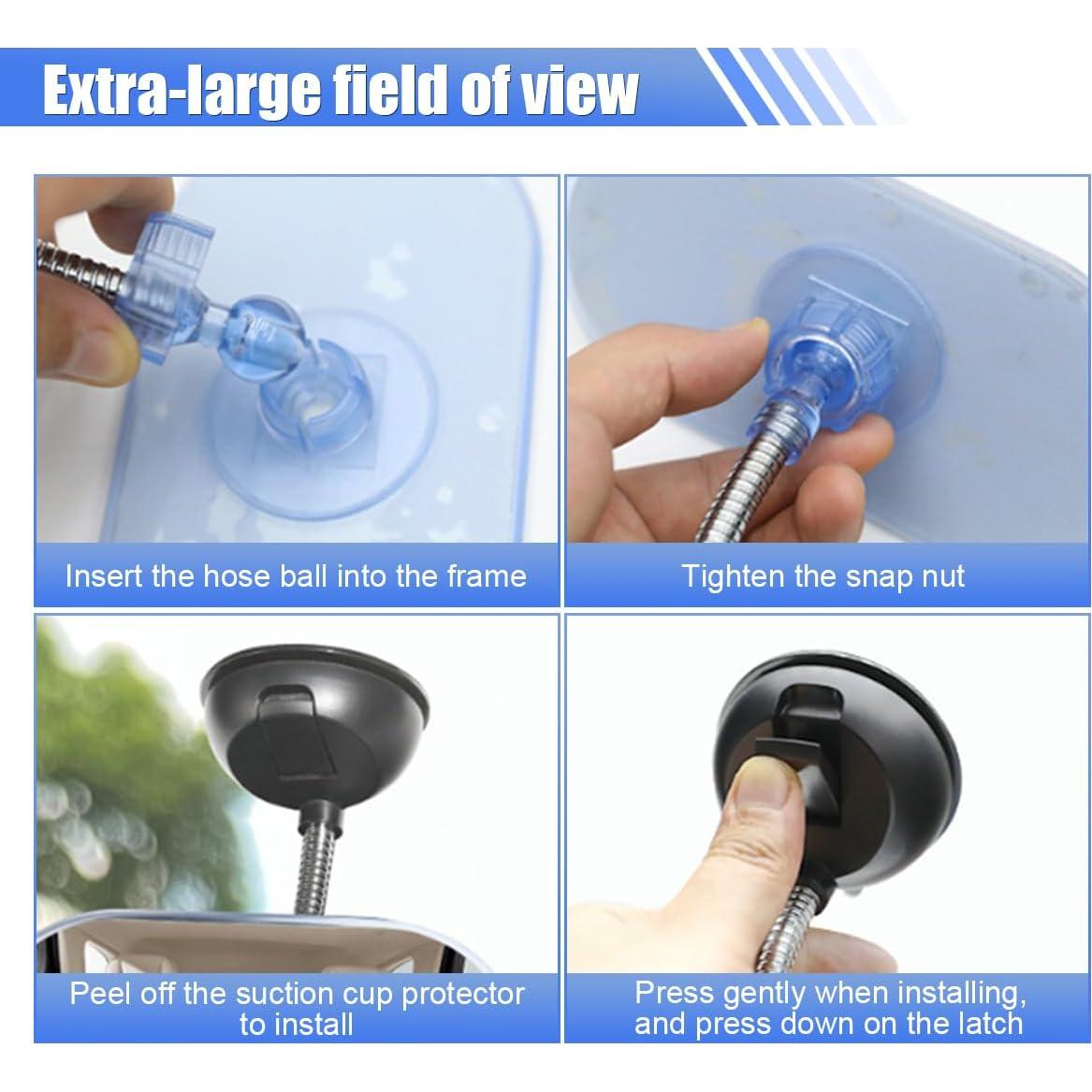 Espejo Retrovisor para Bebés DUSCOKE 360° Ajustable 2PCS