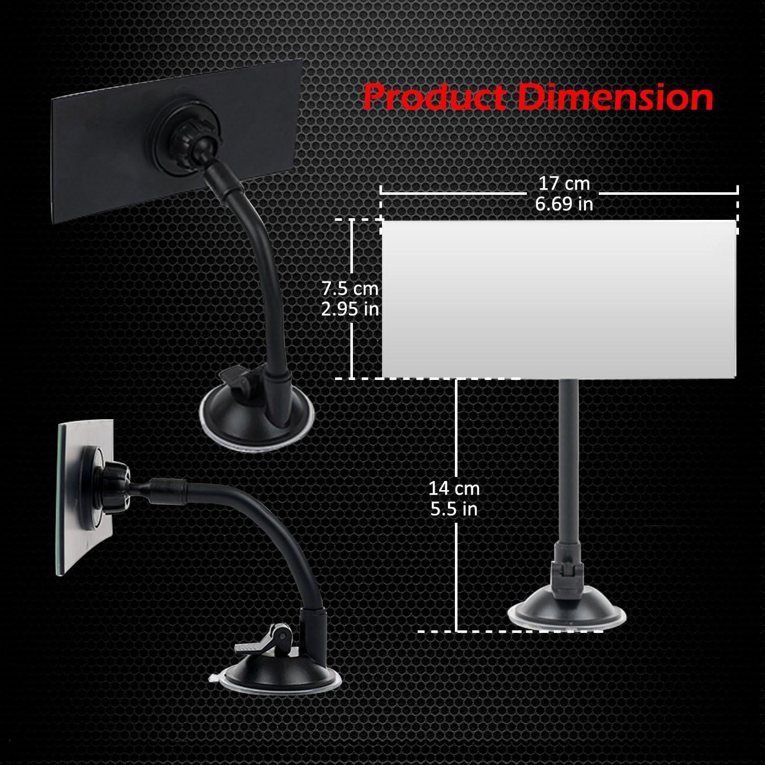 Espejo Retrovisor para Bebé Ampper Convexo con Ventosa 17x7.4cm