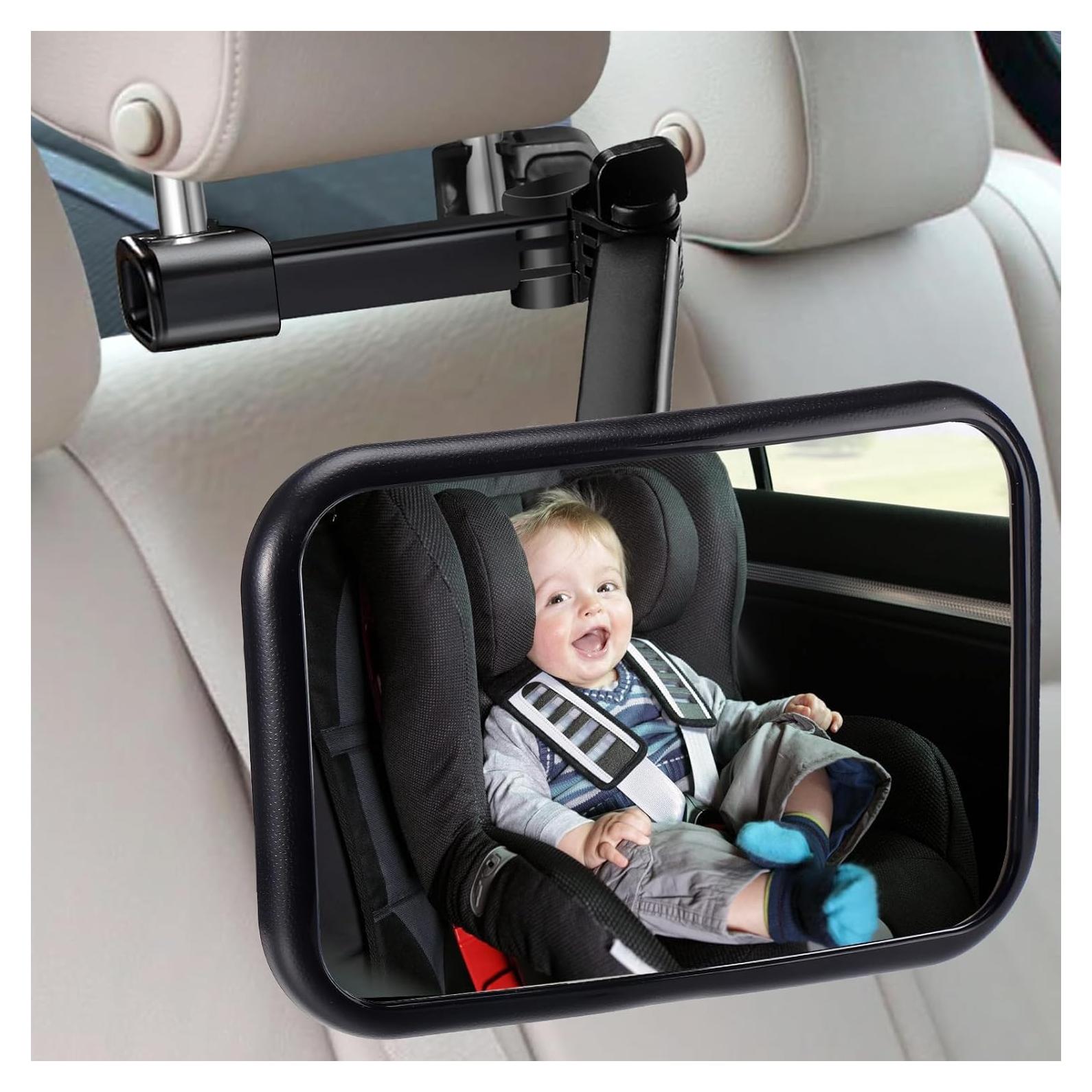 Espejo de Coche para Bebé Biubee - Ajustable 360° Negro