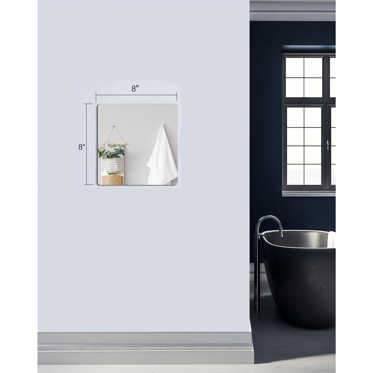 Espejo Acrílico Irrompible Quegau 20x20cm para Niños