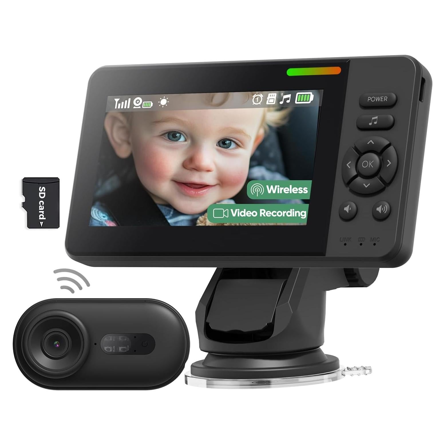 Cámara de Coche Inalámbrica Elzeeo 1080P con Visión Nocturna