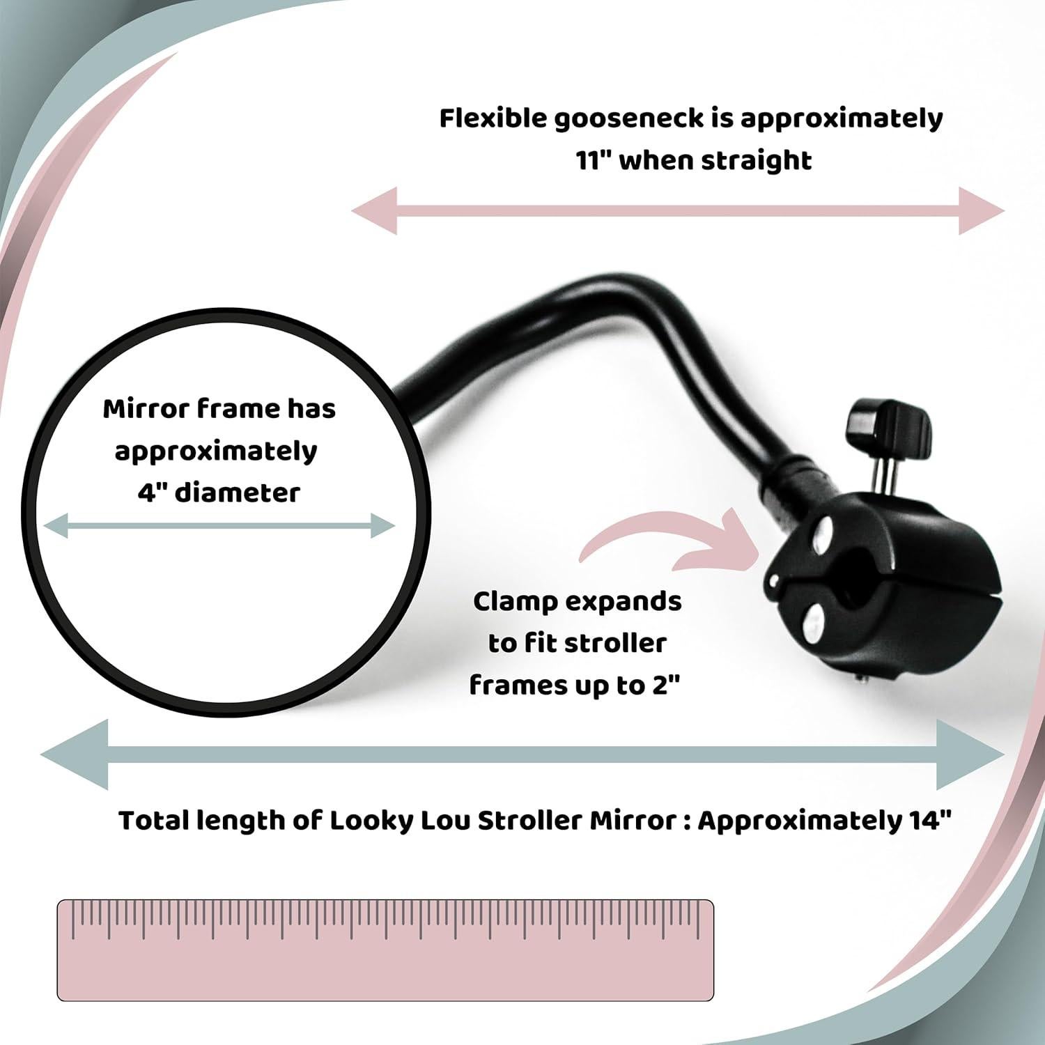 Espejo de Cochecito Pramglam Looky Lou - Ajuste Universal
