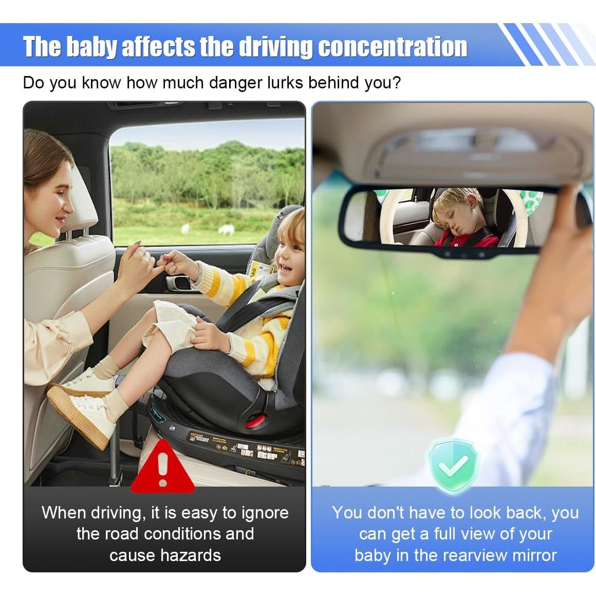 Espejo Retrovisor para Bebés DUSCOKE Ciervo 25.8x19.5cm