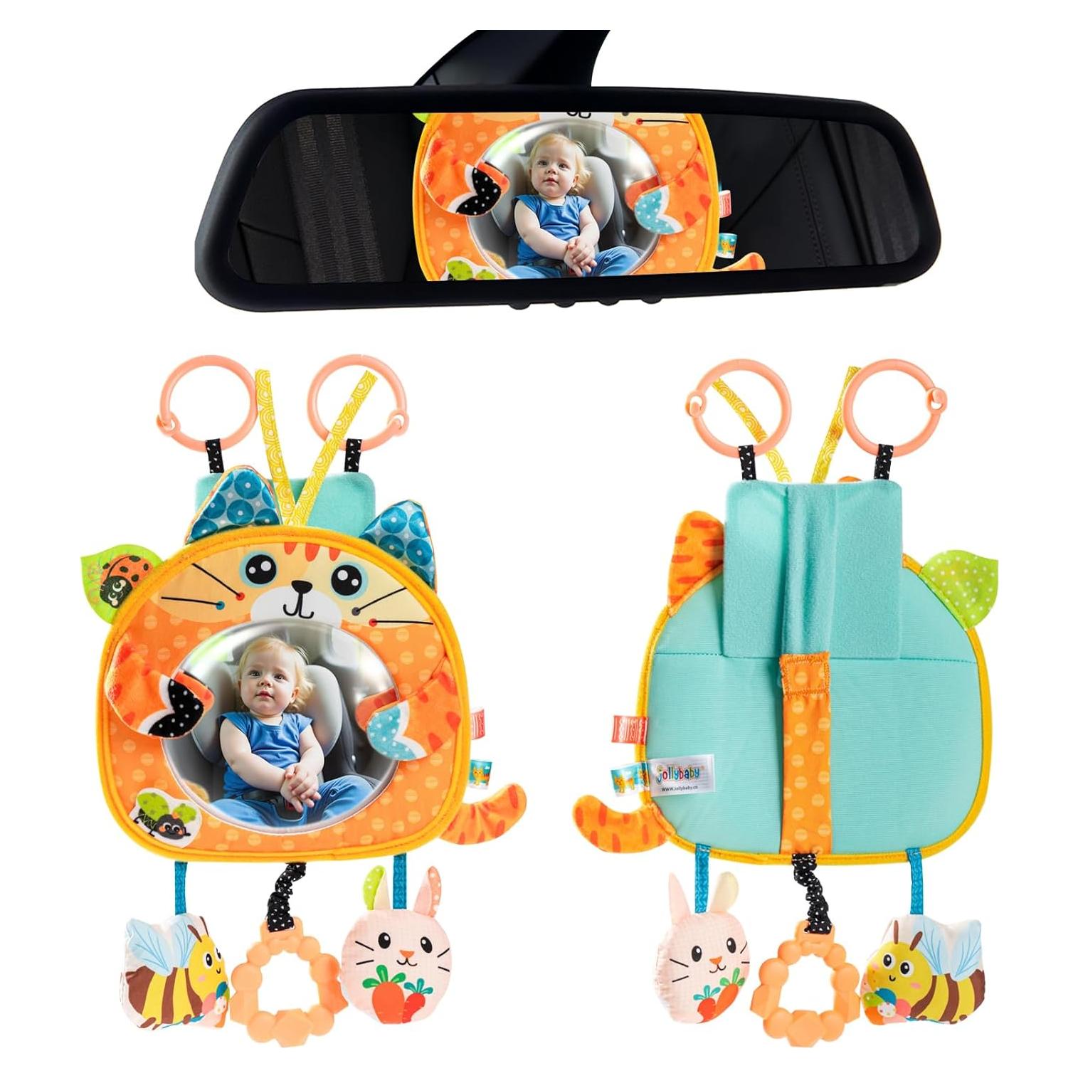 Juguete Colgante para Cochecito Jollybaby Gato Galés Espejo