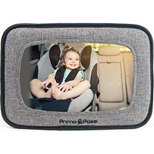 Espejo de Auto para Bebé Primo Passi Melange Negro Convexo