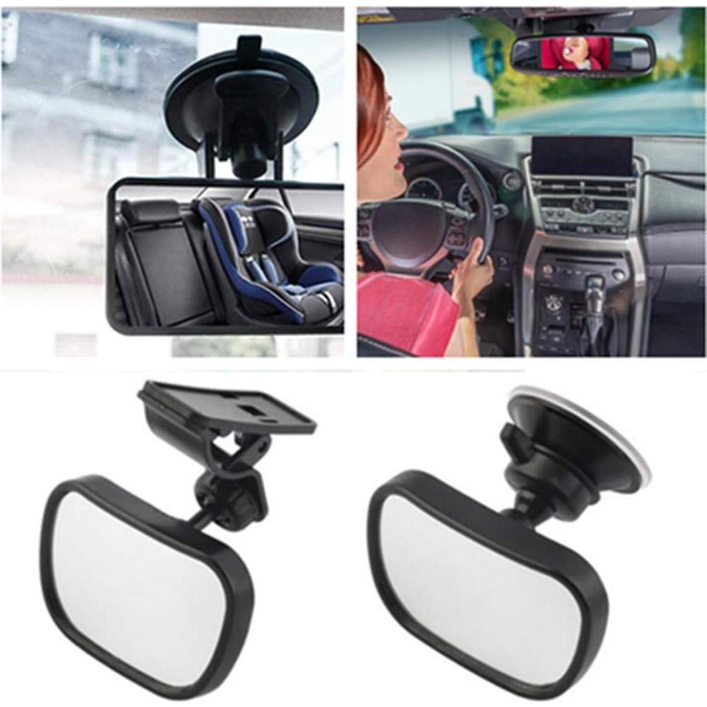 Espejo Retrovisor para Bebés AISIBO Ajustable 360° Negro