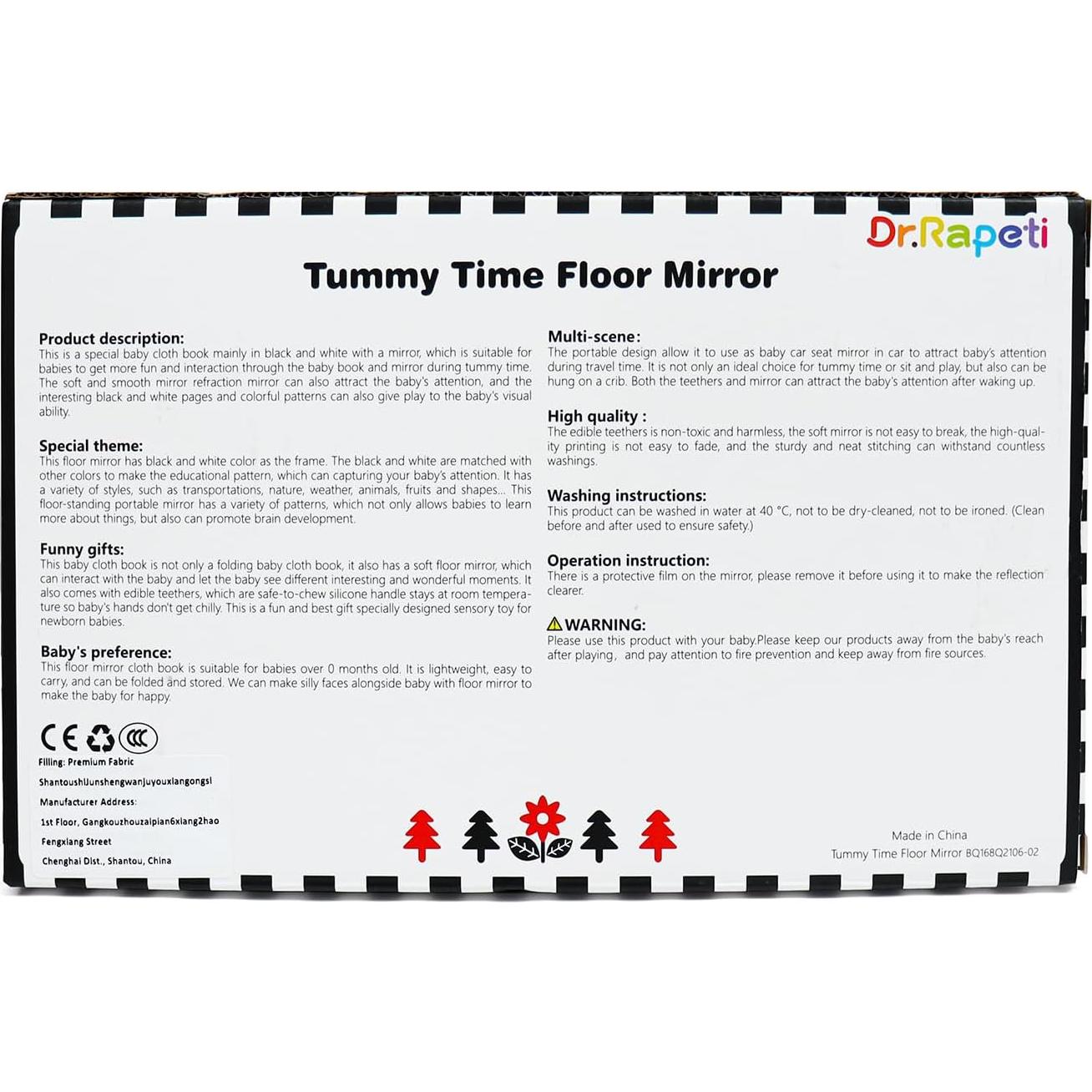 Espejo de Suelo Dr.Rapeti para Bebé - Juguete de Actividad