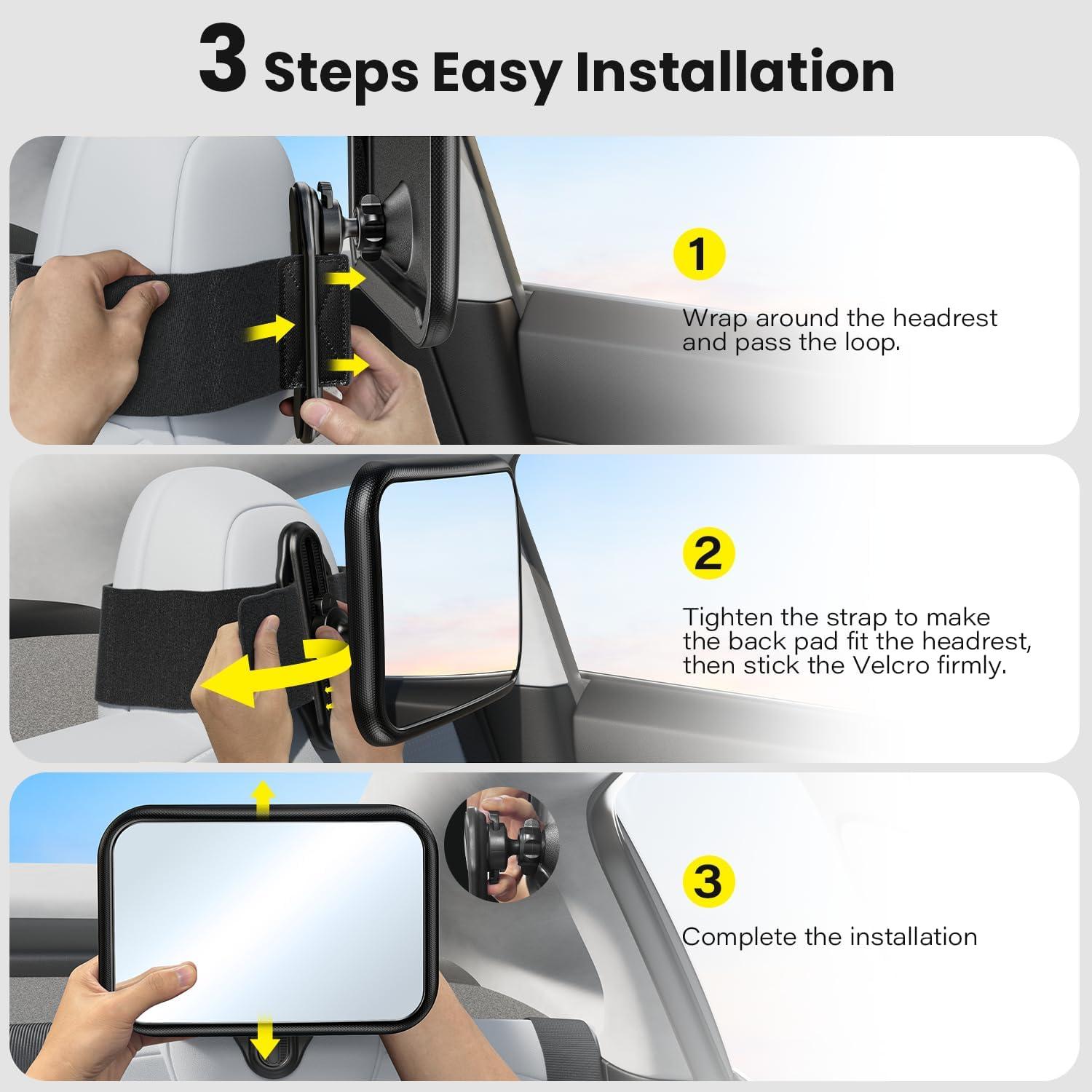 Espejo para Bebé TAZENI BBJ-09 Ajuste Fijo 360° Antichoque