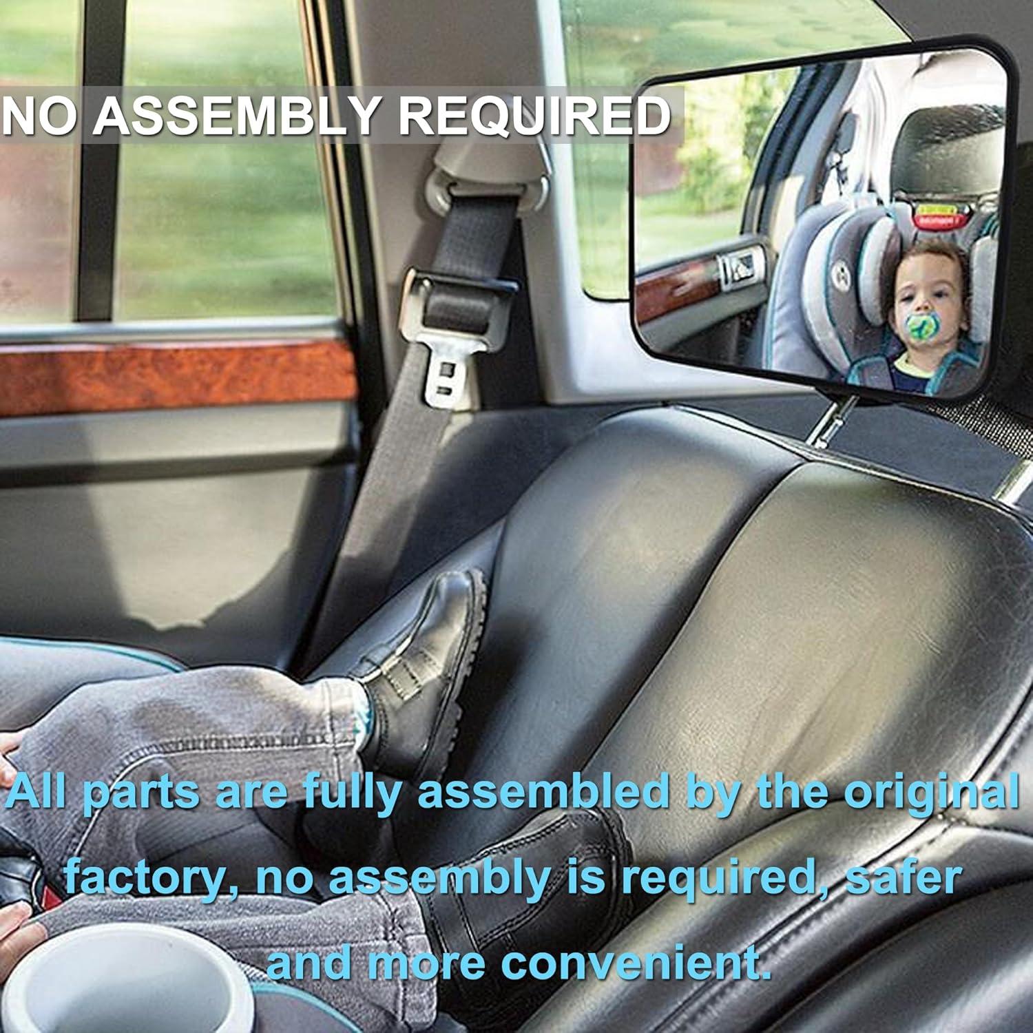 Espejo de Coche para Bebés JXINLODGEG Irrompible Ajustable