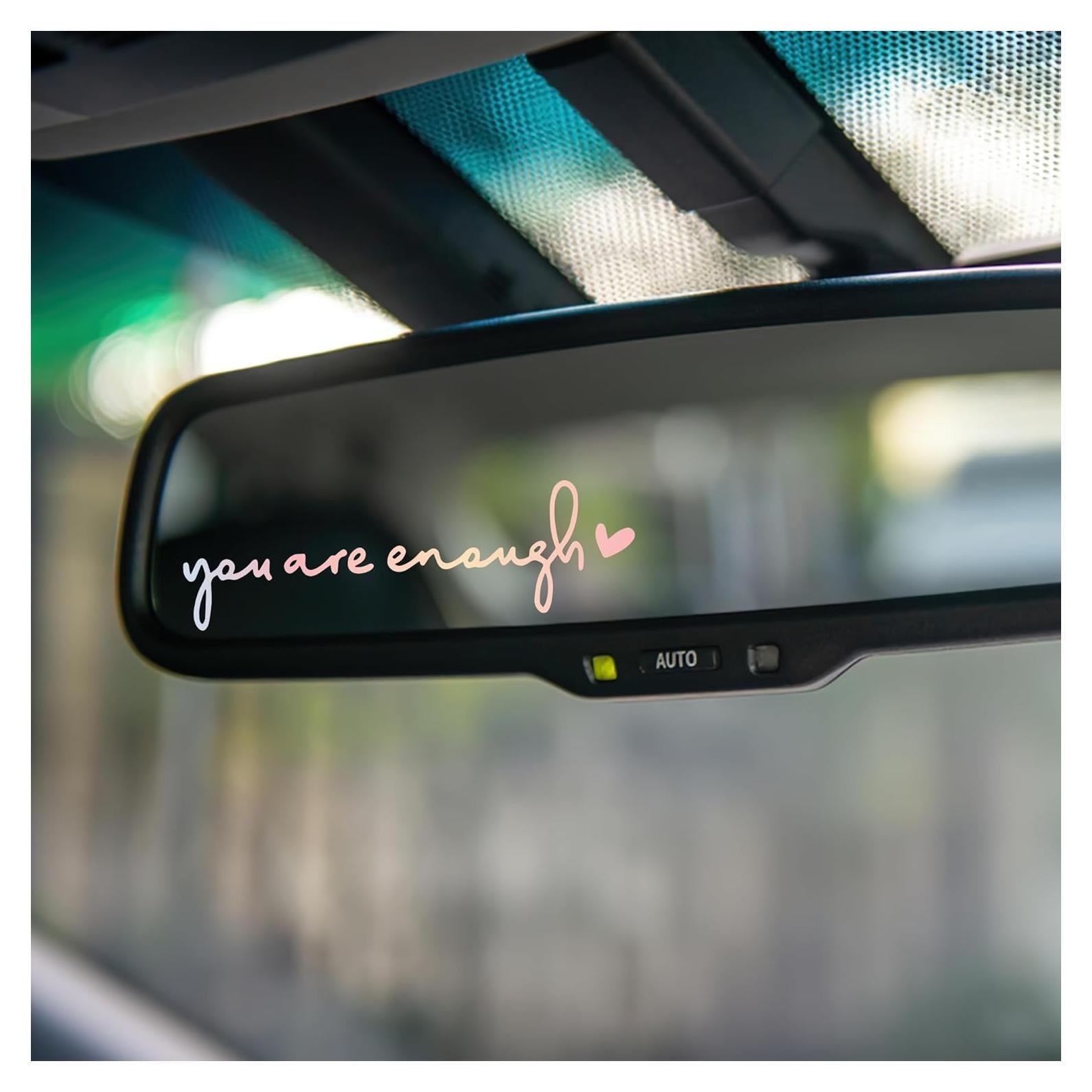 Calcomanías de Espejo Retrovisor Miarita - 3 Unidades Eres Suficiente