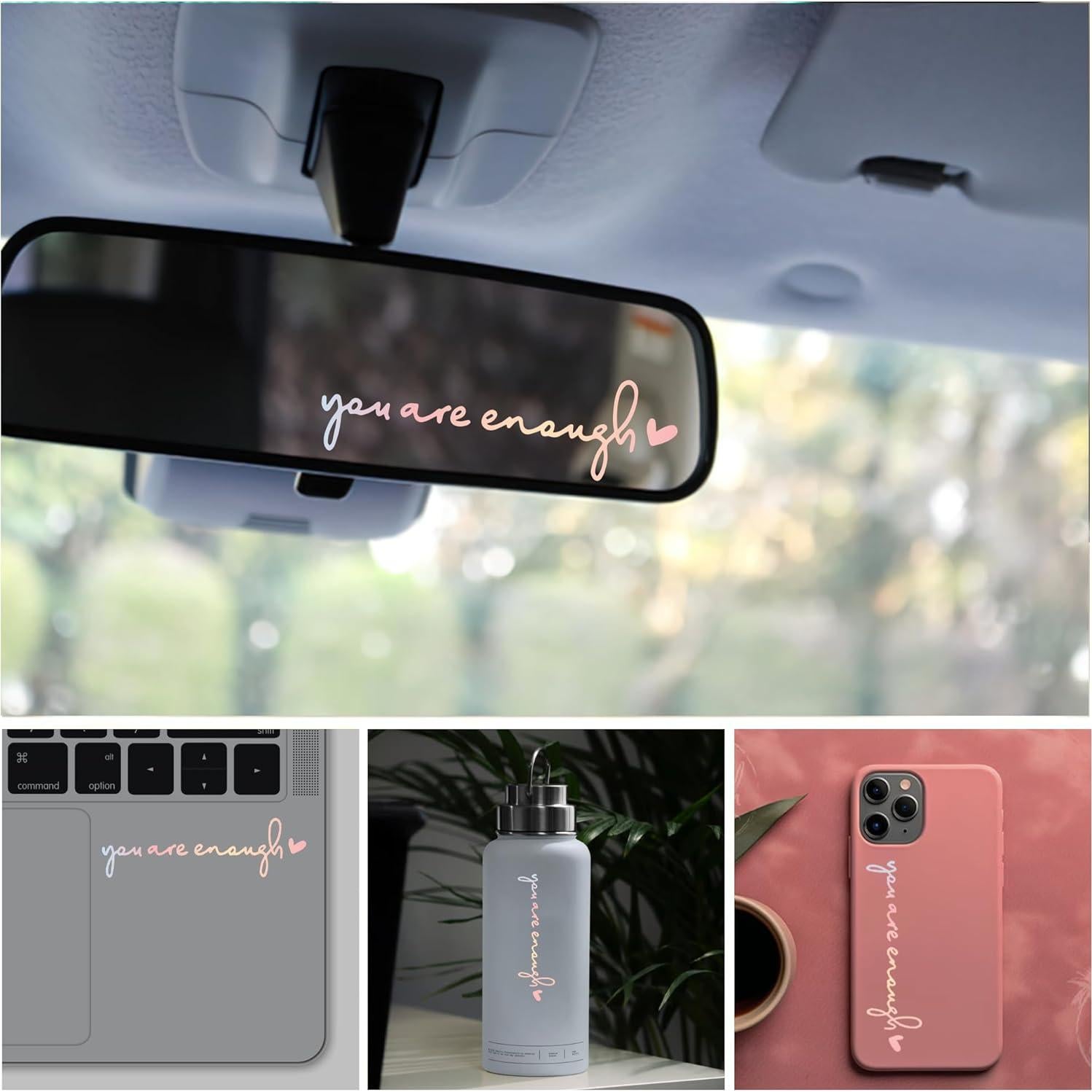 Calcomanías de Espejo Retrovisor Miarita - 3 Unidades Eres Suficiente