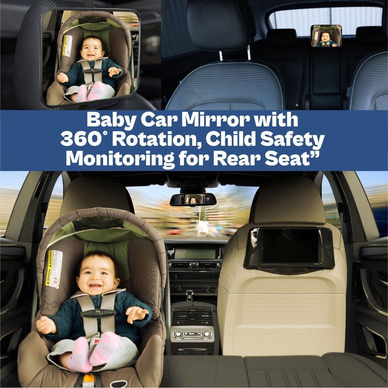 Espejo de Coche para Bebés Genérico - A Prueba de Roturas 12.7cm