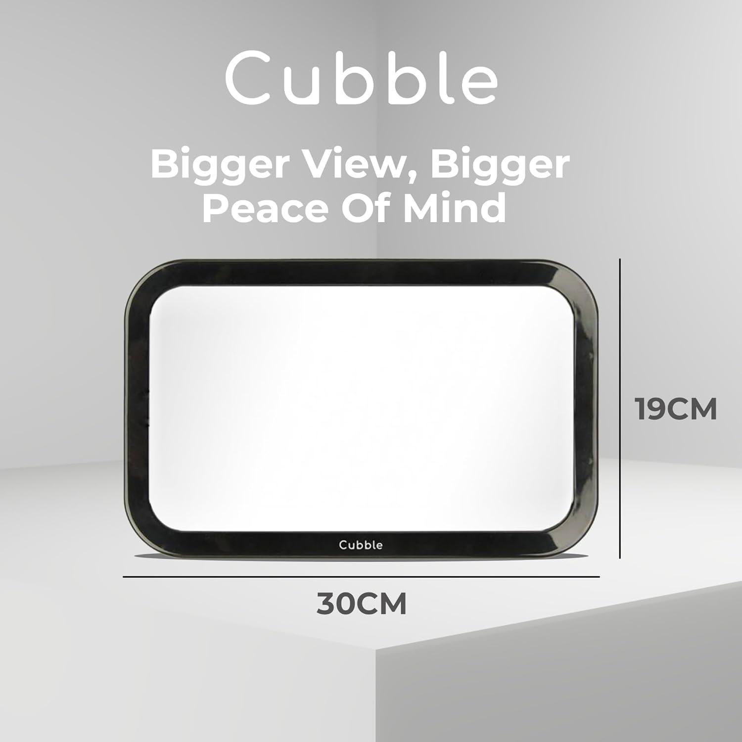 Espejo Retrovisor Cubble para Bebé 360° Ajustable Negro