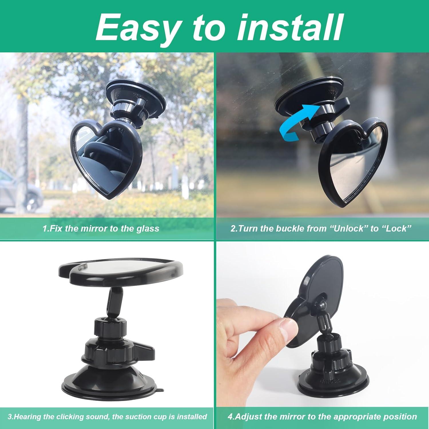 Espejo Convexo para Bebés LoyaGour LBM 7x7.7cm Ajustable