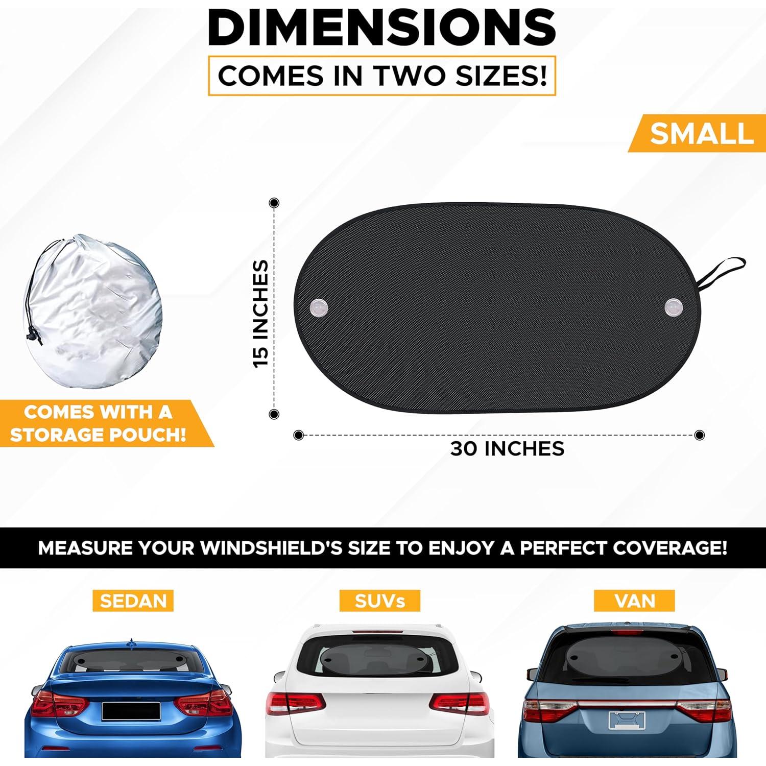Sombra Solar EcoNour para Ventana Trasera de Coche 76.2x38.1cm